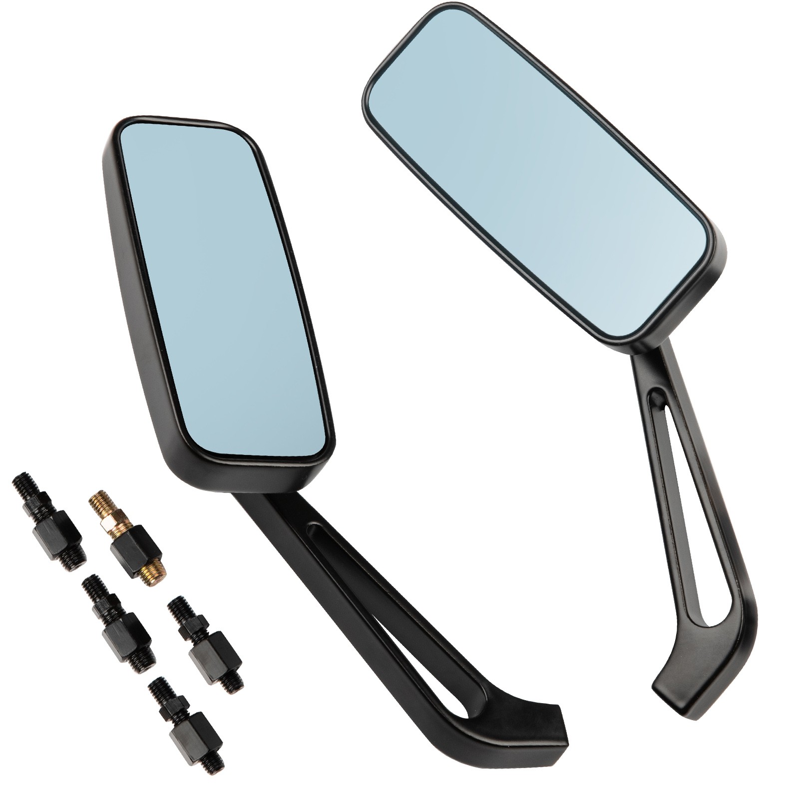 Rectangle Motorcycle Rear View Side Mirrors Compatible For Honda GROM MSX125