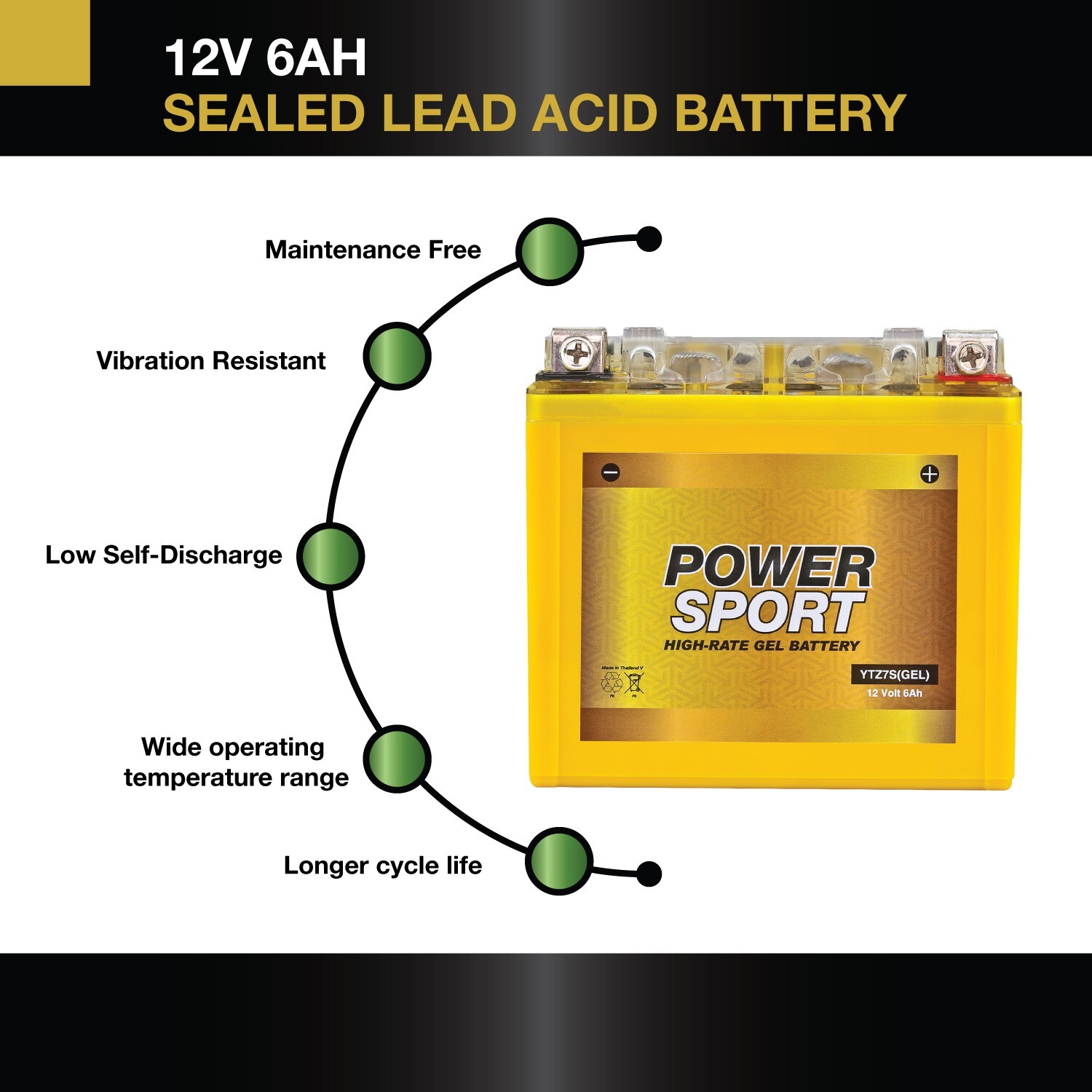 ExpertPower YTZ7S GEL Battery Replaces Yamaha YTZ-7SHE0-00-00 – 2 Pack