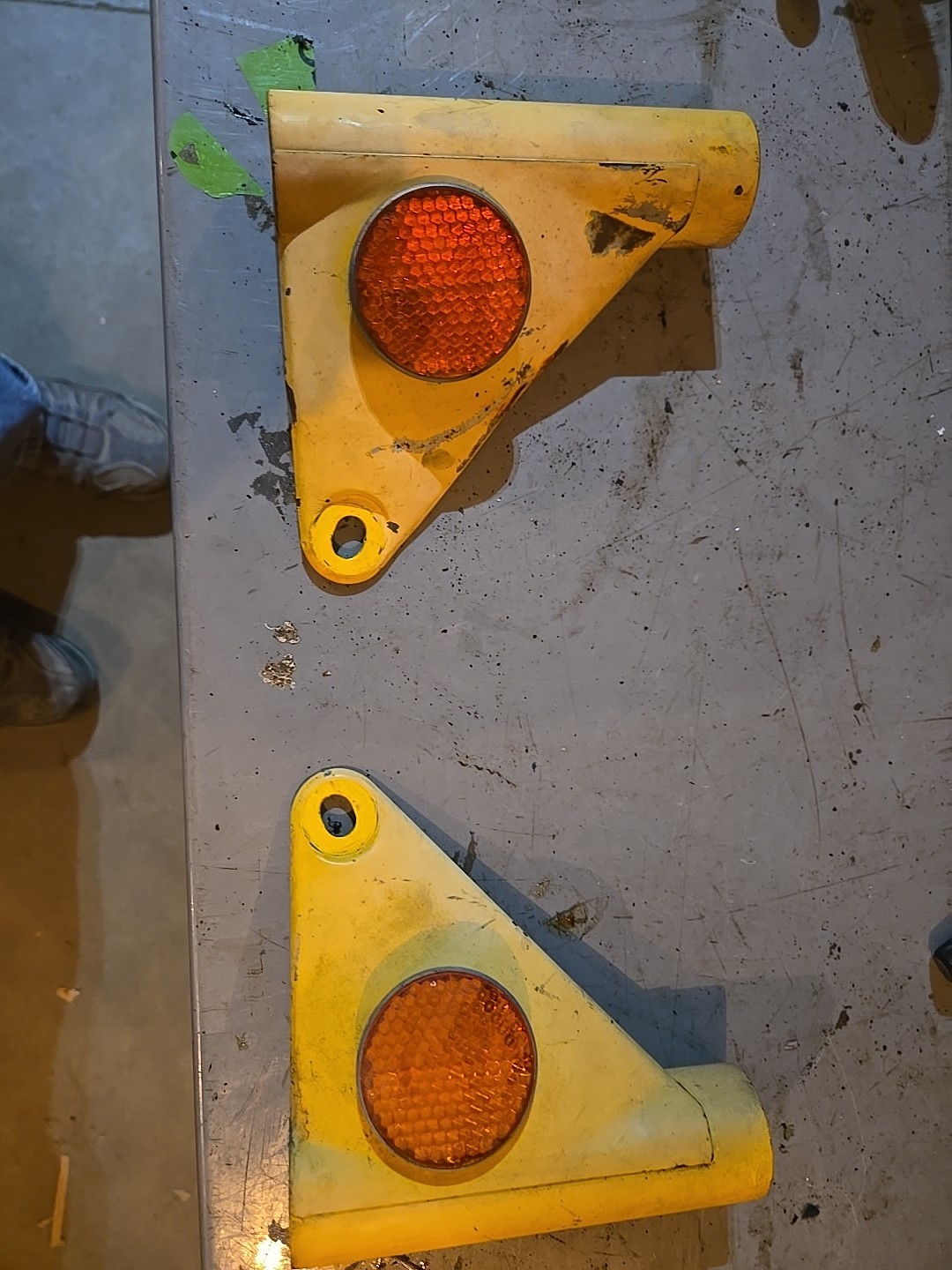 1974 MZ250 Ts250 Fork Ears Headlight Brackets With Reflectors