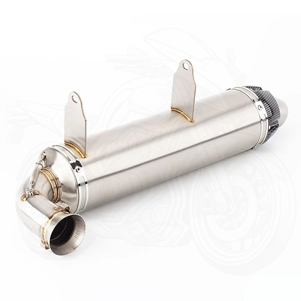 For Polaris Sportsman 550 / 850 2009-2014 Exhaust Link Pipe Silvery Muffler Tips