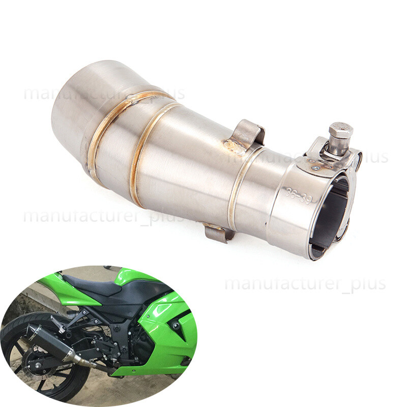 For Kawasaki Z250 Z300 Ninja 250 300 2013-2016 Exhaust Tips Motorcycle Mid Pipe