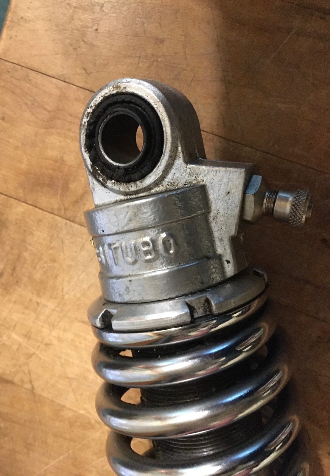 Vintage MADE IN ITALY for MOTO GUZZI 12″ used chromed rear shocks and springs