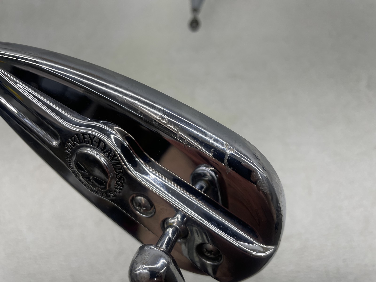 07-11 HARLEY-DAVIDSON SPORTSTER 1200 XL1200C WILLIE G SKULL REAR VIEW MIRROR SET