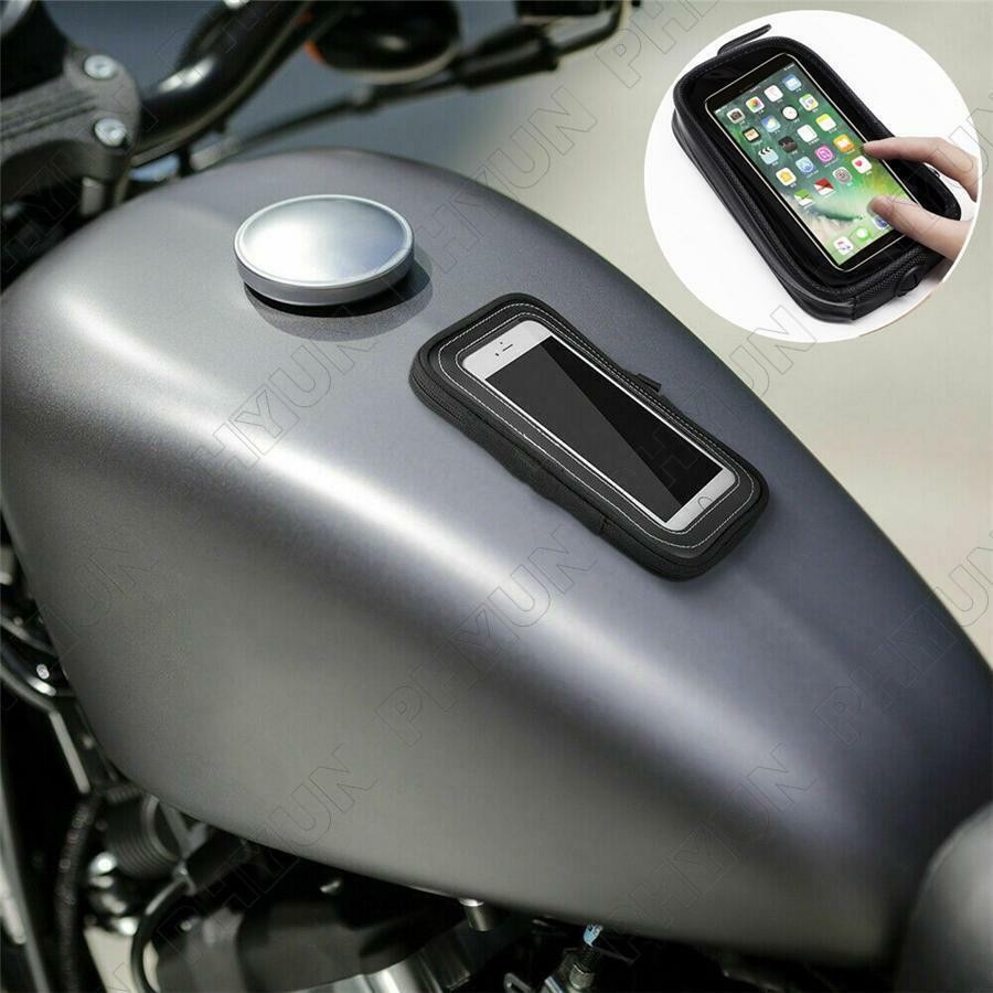Motorcycle Magnetic Fuel Tank Bag Sport bike Cell Phone Holder Pouch Case USA
