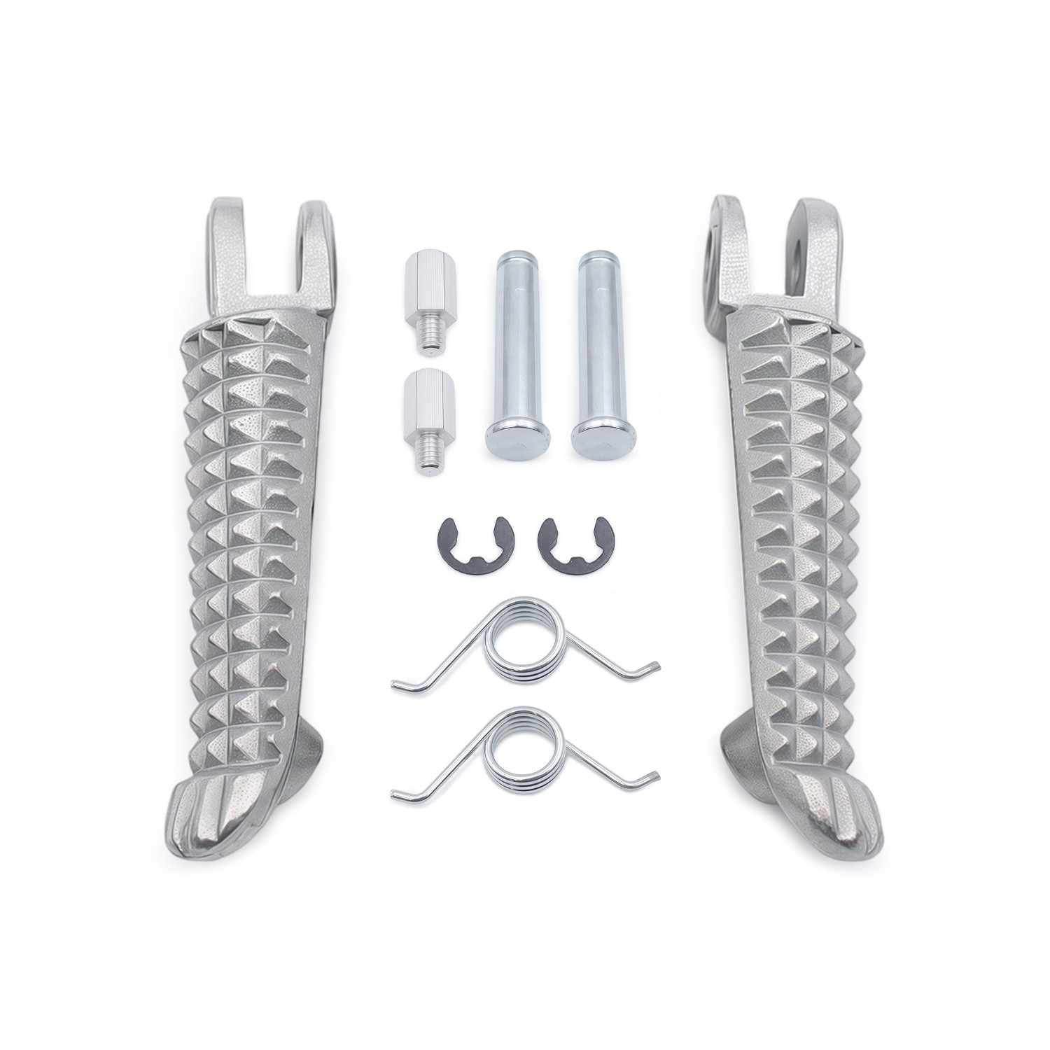 Left & Right Front Footrest Footpegs Pegs For YAMAHA YZF R1 2002-11 YZF R6 03-12
