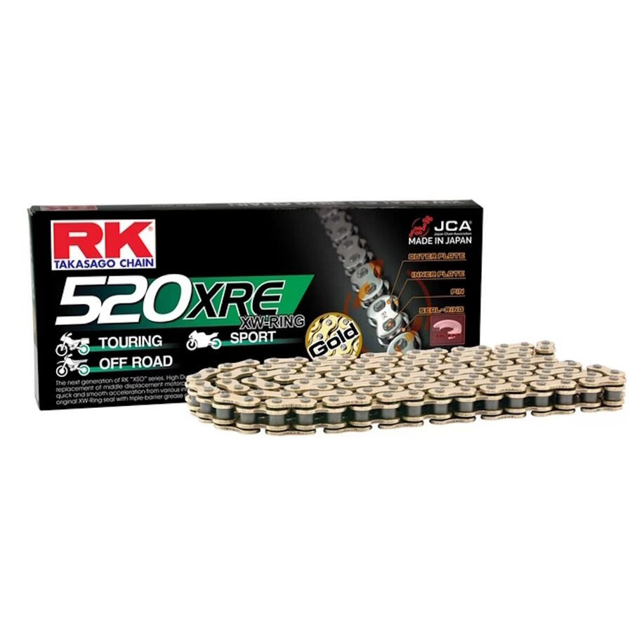 RK Chain x-Ring 520 XRE GOLD Chain XRE 150 links GOLD color