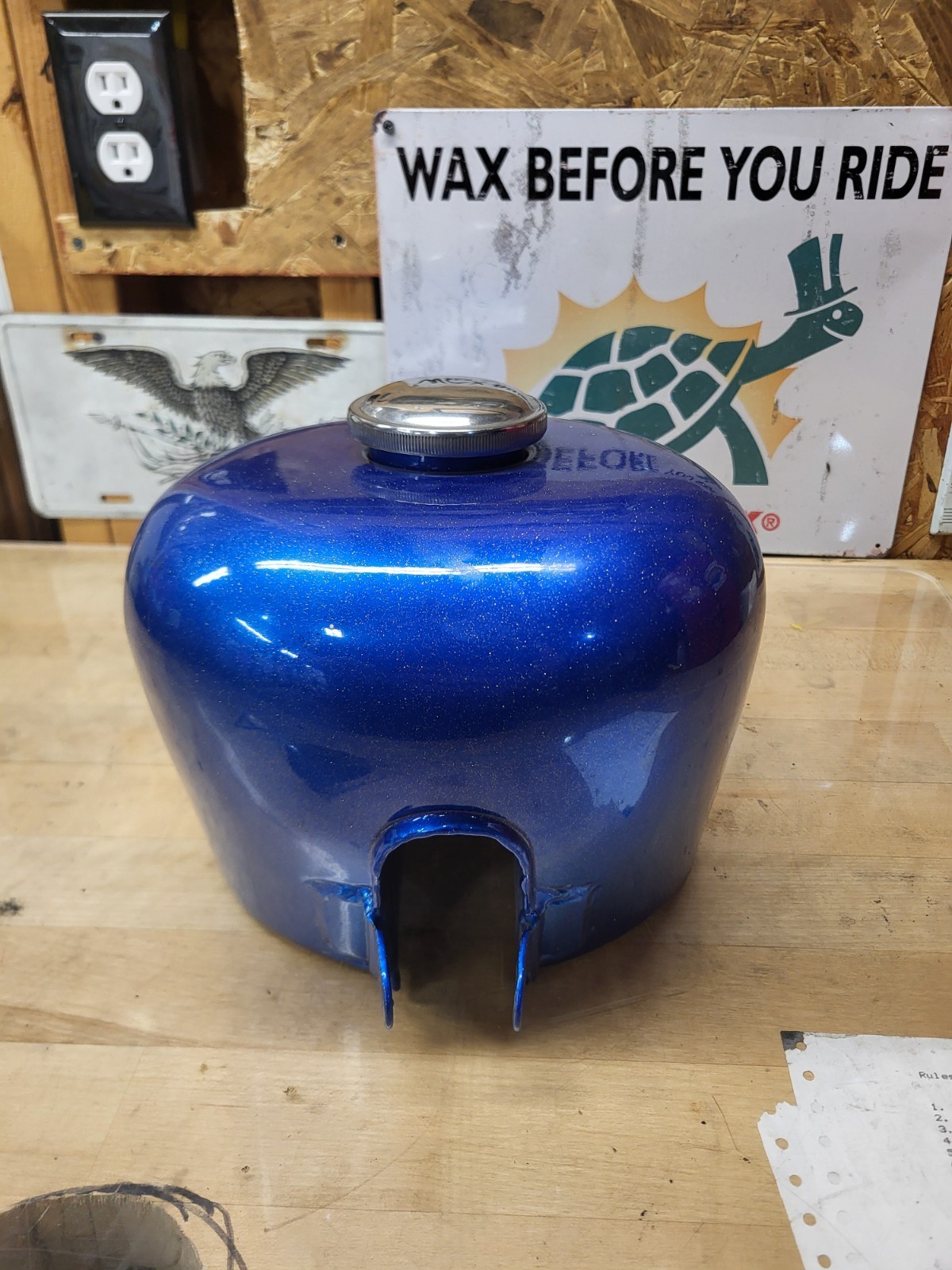 Ironhead Sportster Tank Pearl Blue 2.4 Gal
