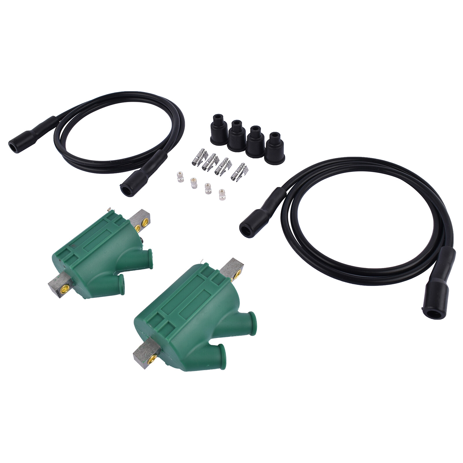 For Kawasaki KZ1000 1979-80 Ignition Coils 3 ohm Dual Output DC1-1 Wires DW-200