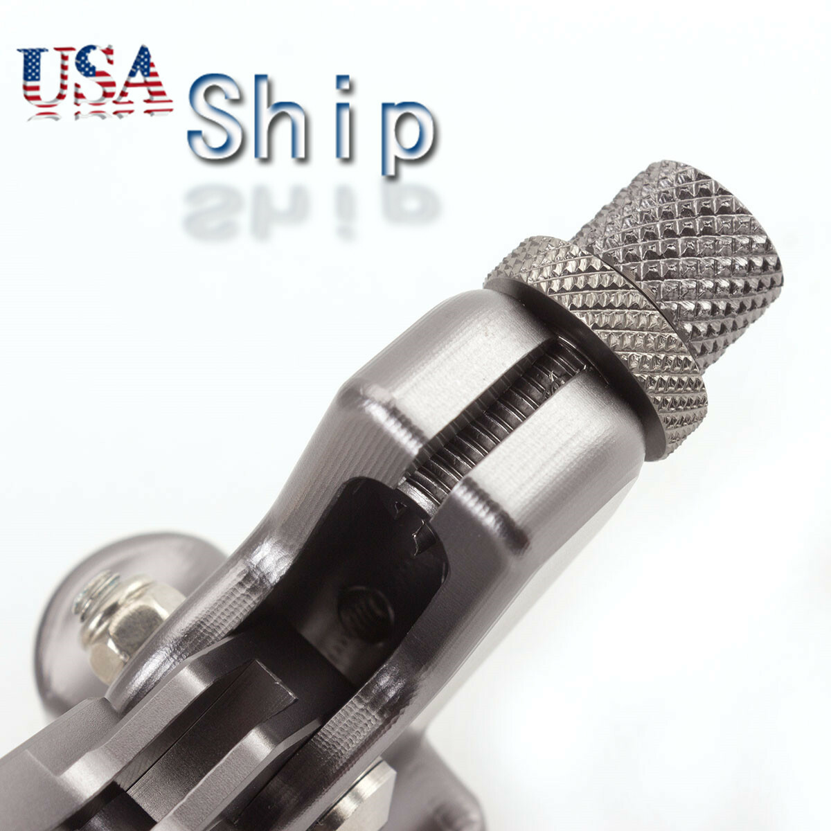 Universal Short Motorcycle Clutch Lever For Stunting (1 Finger Easy Pull) Silver
