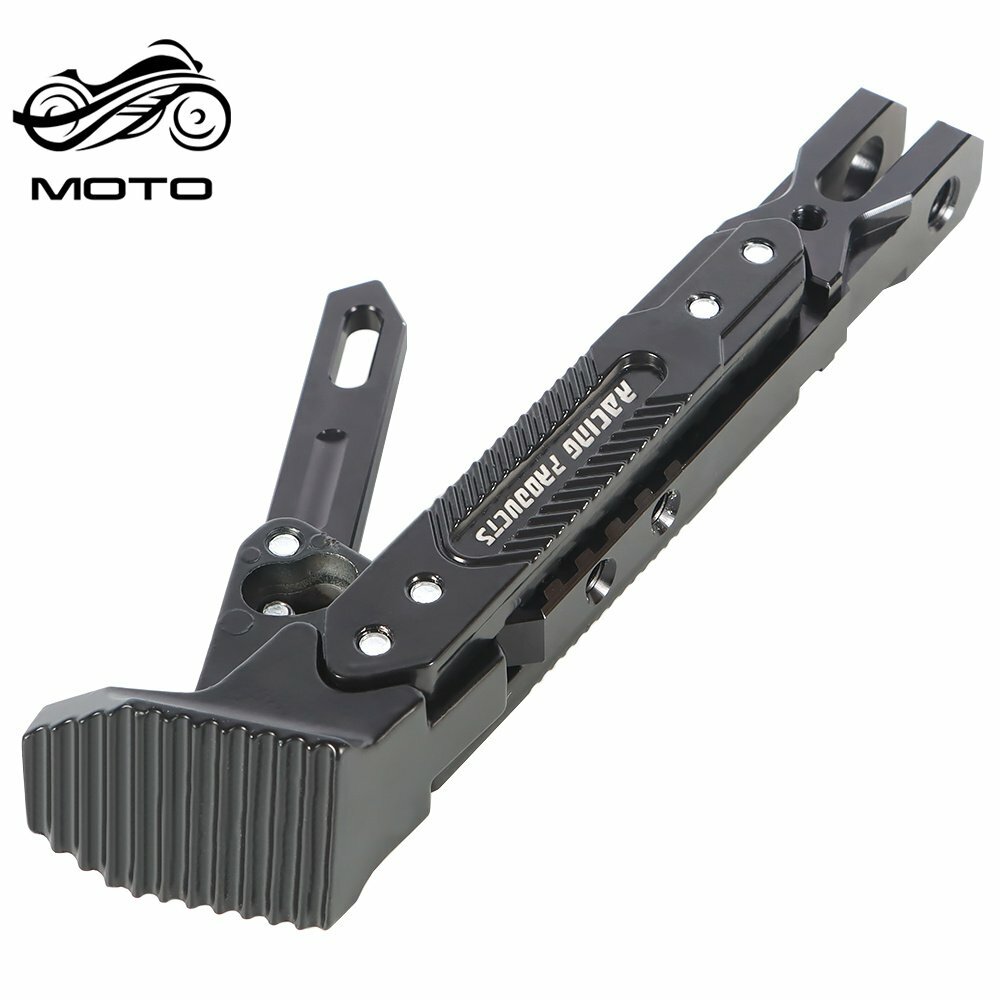 Motorcycle CNC Aluminum Alloy Kickstand Foot Side Support Kick Stand Adjustable
