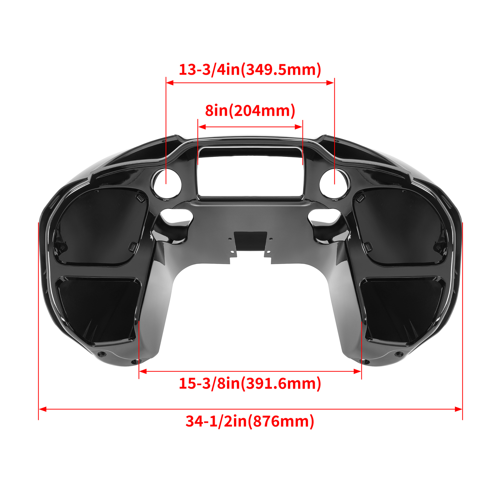 Fit For Harley Touring Road Glide FLTR 2015-Up Vivid Black Inner & Outer Fairing