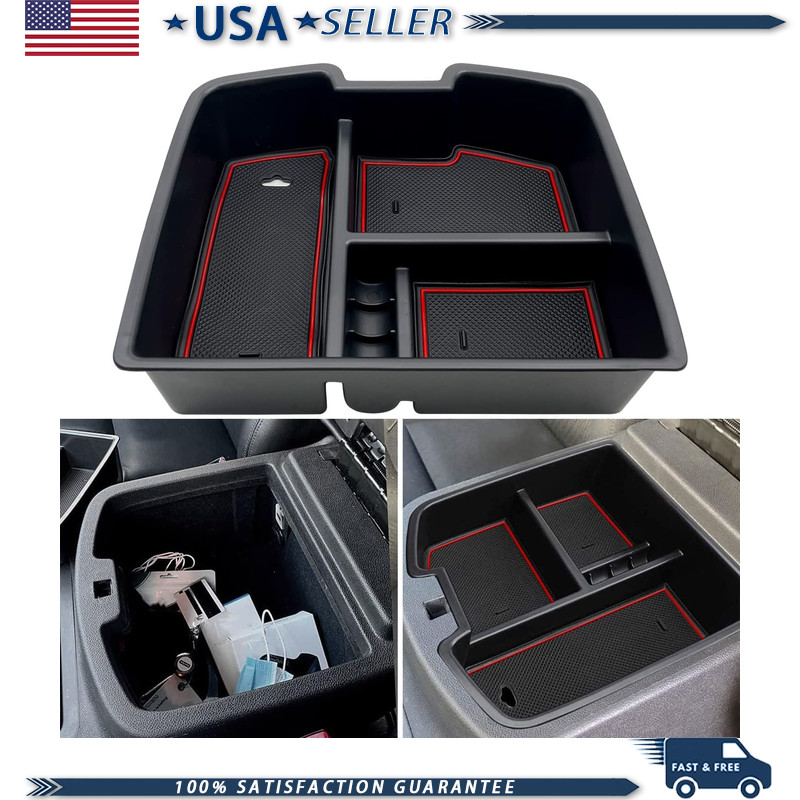Center Console Organizer Tray 2007 2008 2009 2010 2011 2012 2013 2014 Color: Red