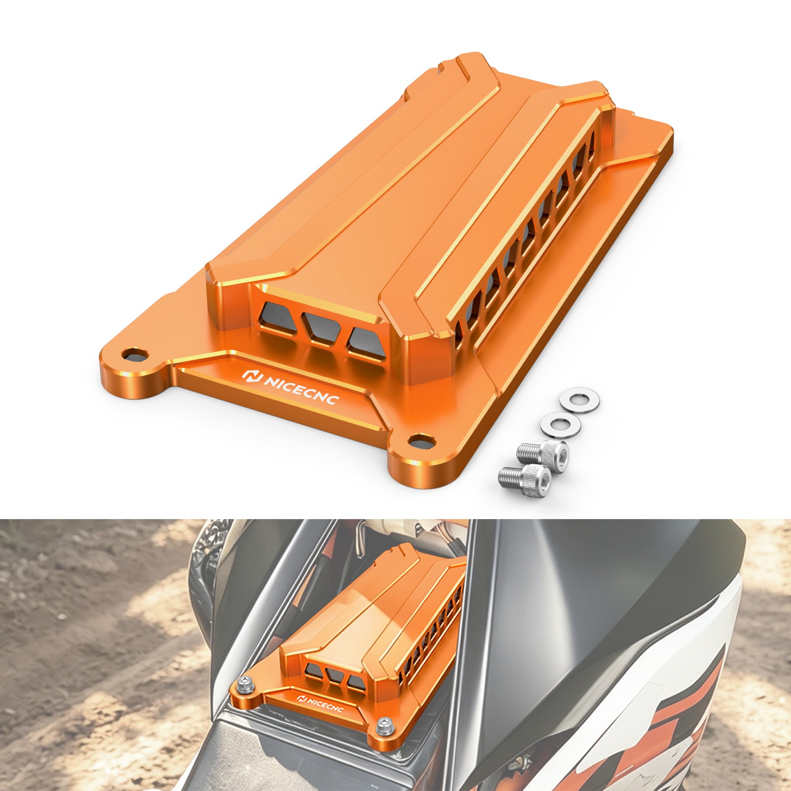 NICECNC Air Box Top Cover For KTM 690 Enduro R/SMC 2008-2025 CNC Anodized