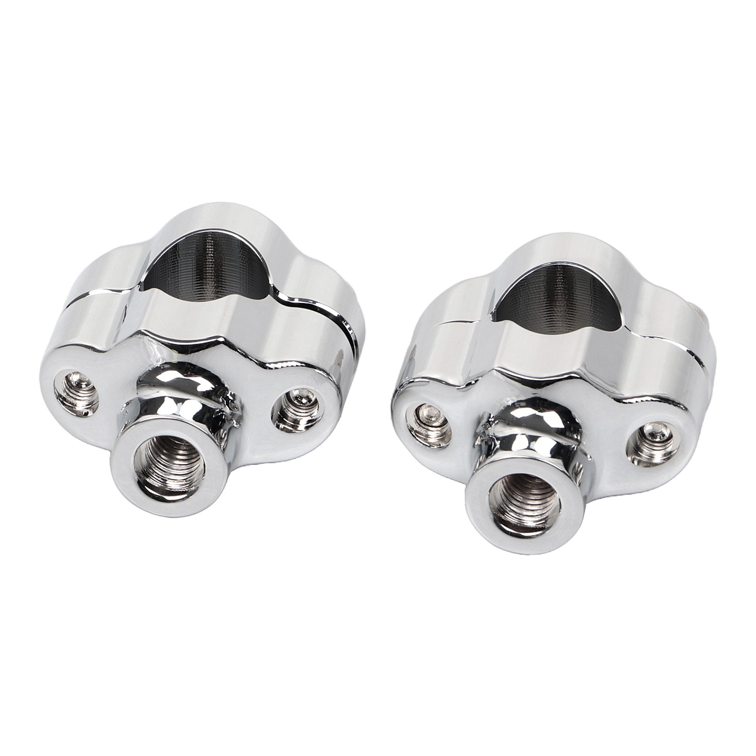 1.65″ Tall Handlebar Risers Clamp For Harley 1″ Bar Night Train Softail Fat Boy
