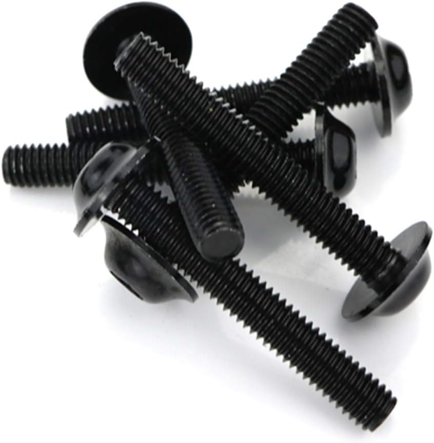 Universal Motorcycle Fairing Bolt Kit, Anodized Black Aluminum, InclColor: Black