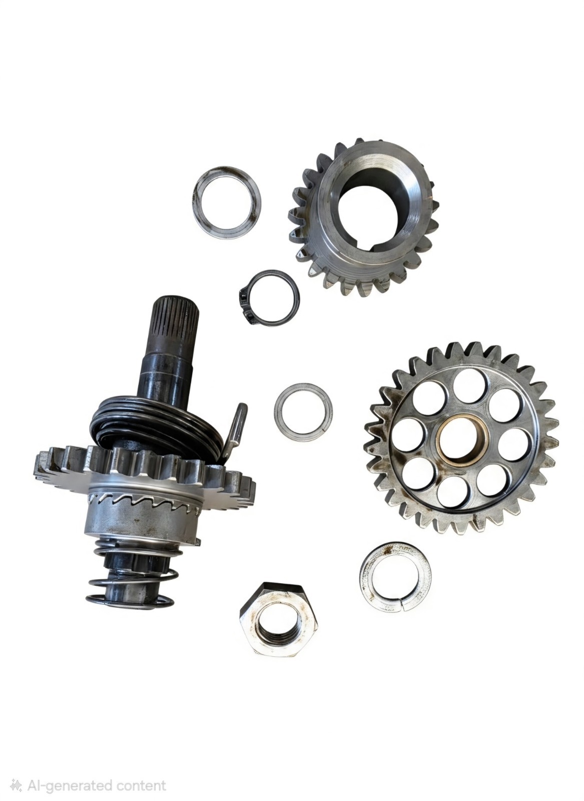 2009 05-13 KTM 250SXF 250 XCF-W SX-F Kick Start Shaft Idle Spur Gear Spring