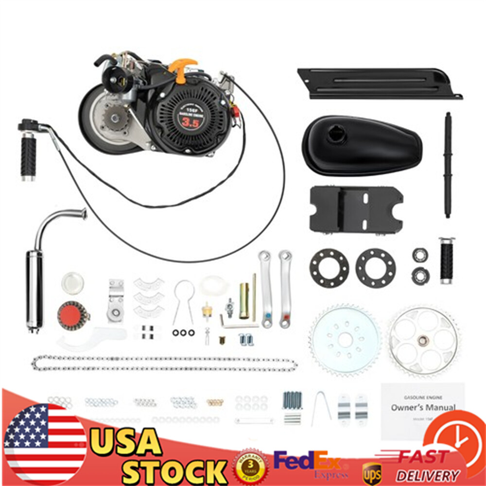 4 Stroke 100cc Bike Engine Kit Set Gas Motorized Motor Bicycle Modified Engine