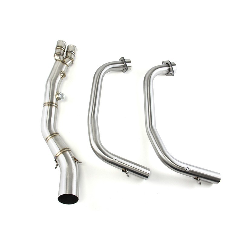 For Yamaha YZF R3 2015-2026 MT-03 Whole System Black Muffler Exhaust Header Pipe