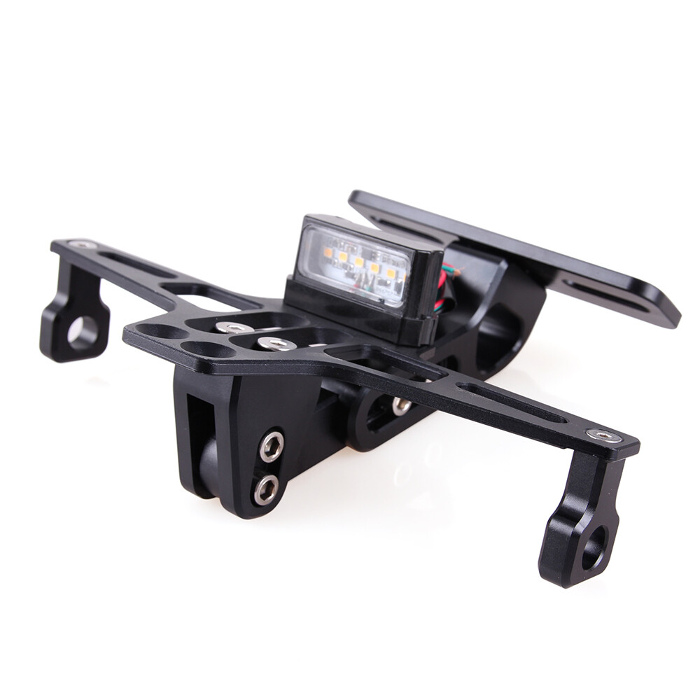 Motorcycle Fender Eliminator Kit License Plate Holder Bracket W/ LED Taillight