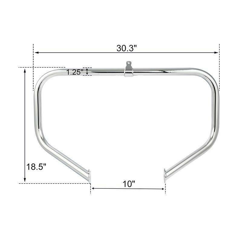 1-1/4″ Highway Engine Guard Crash Bar Fit For Harley Touring Street Glide 09-24