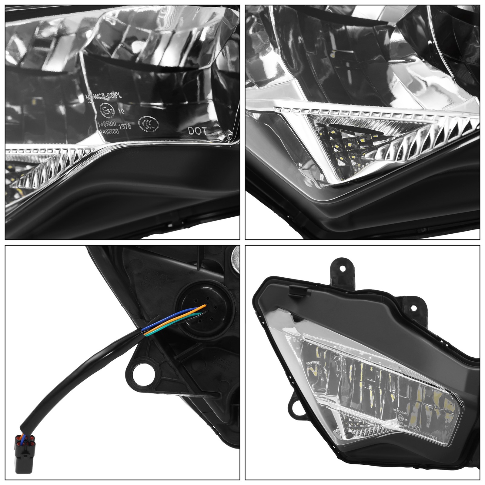 Front Headlight Light Assembly Fit For Kawasaki Ninja 400 2018-2024 650 20-25
