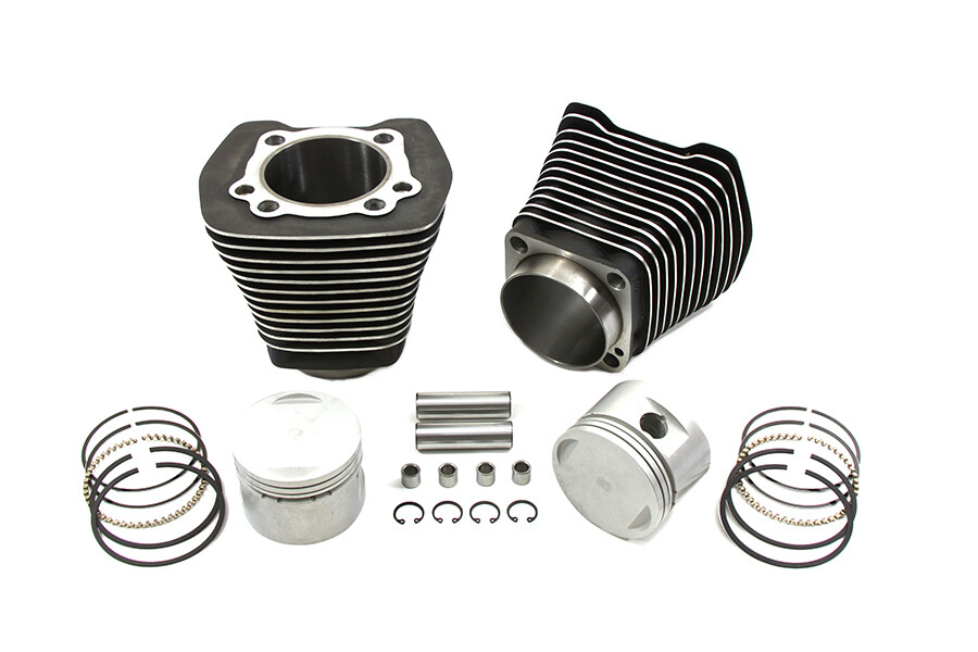 Vtwin Evo Black Cylinder 8.5:1 Piston Kit for 1984-1998 Harley Softail Touring