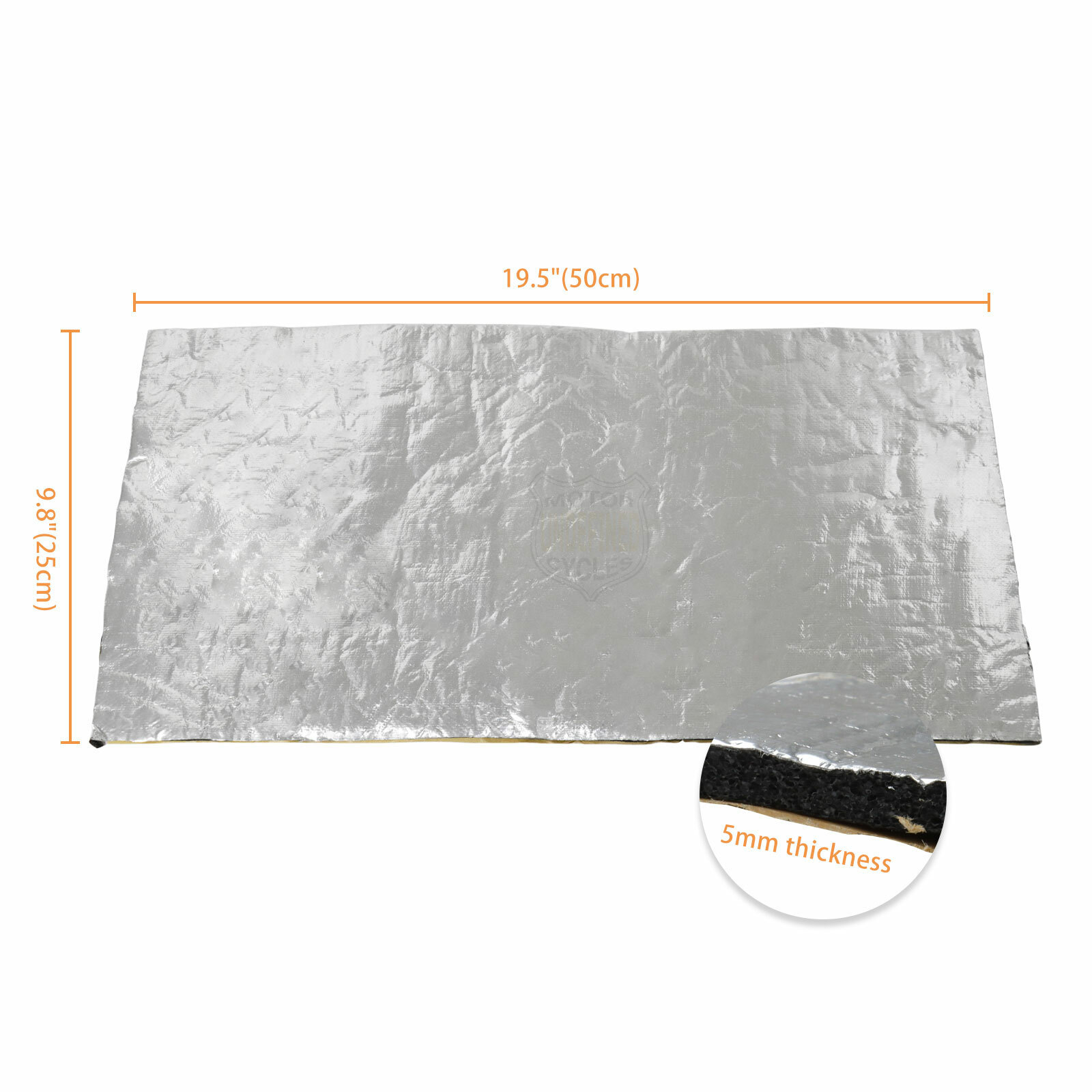 Chrome Motorcycle Fairing Professional Heat Shield Self Adhesive Sheet Protector