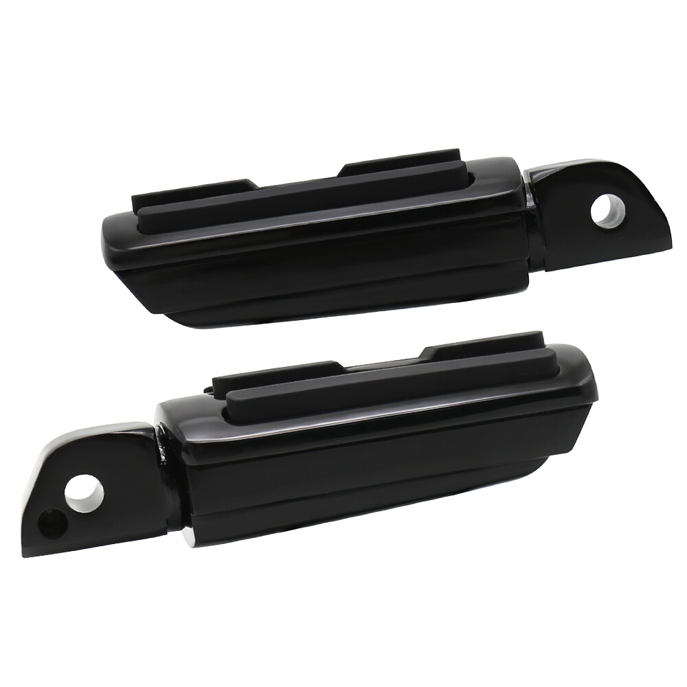 A Set Black For Harley Footpegs w/ Brackets Softail Low Rider / S / ST 2018-2023