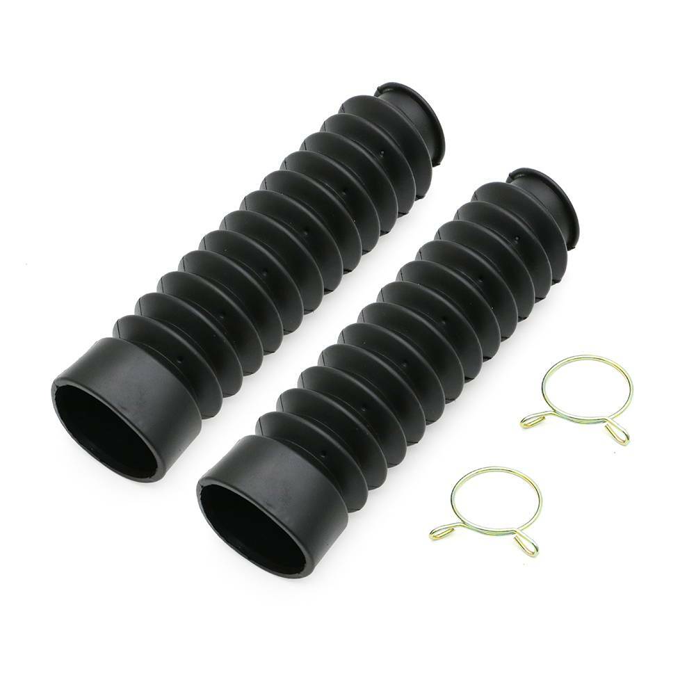 2X Rubber Motorcycle Front Fork Anti Dust Cover Gaiter Boots Protector Sleeve