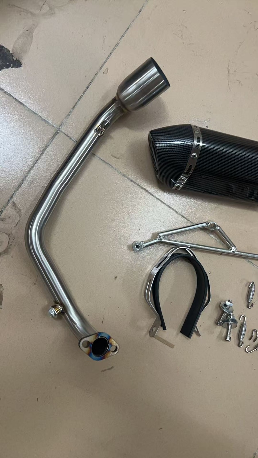 For GY6 Engine 125cc 150cc Scooter ATV Motorcycle Exhaust Front Connect Pipe