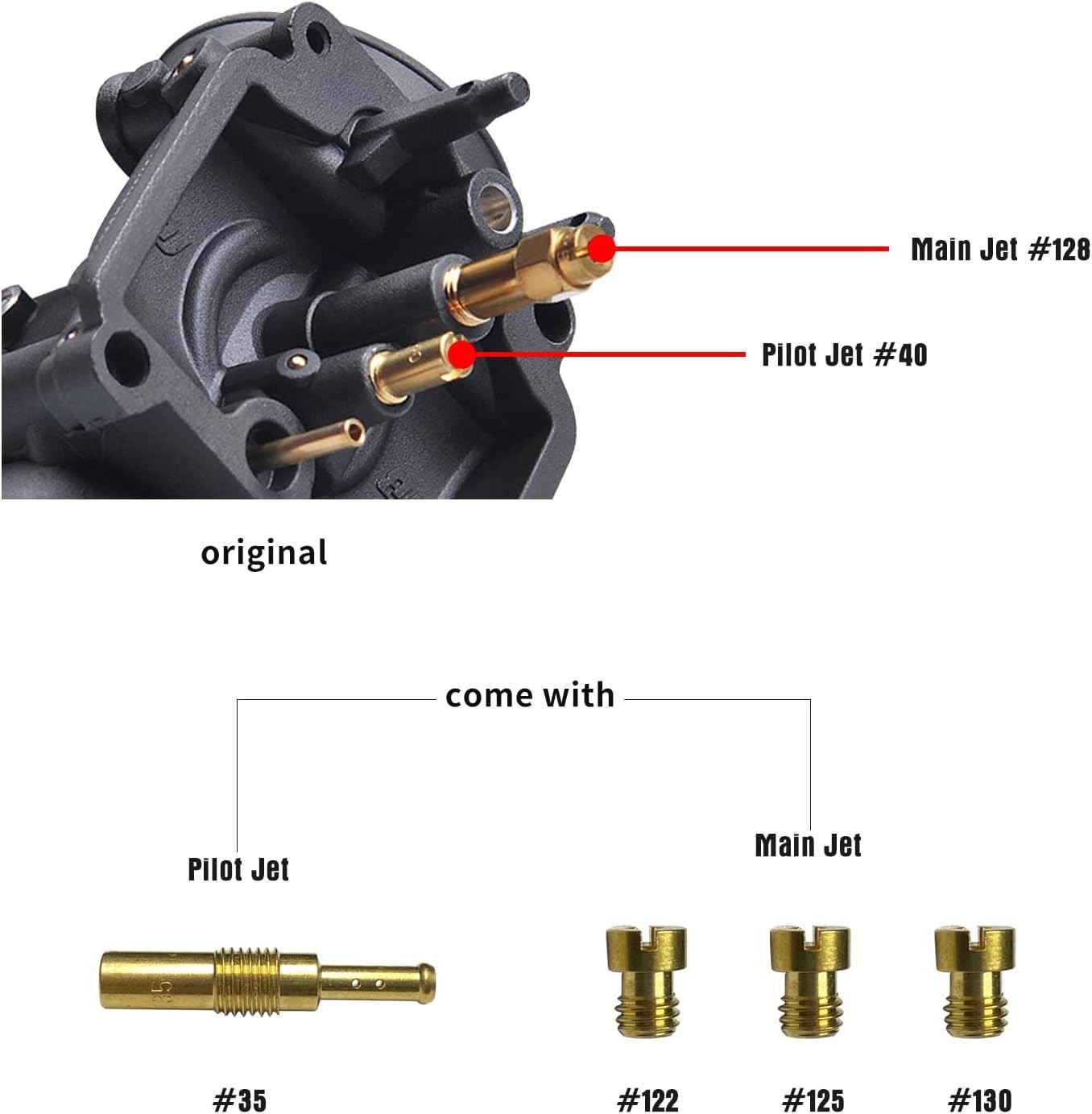 Durable PE30mm Carburetor with Carb Jets – Fits Yamaha, Kawasaki, Suzuki Models
