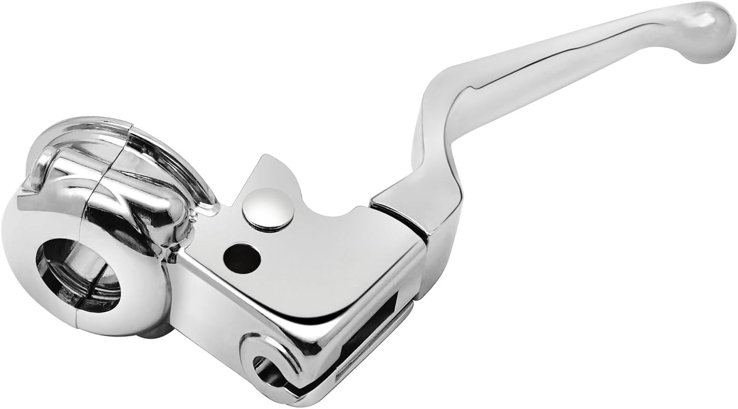 M MATI Clutch Lever & Mount Perch Bracket Assy Chrome for Harley