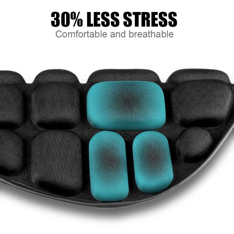 3D 1x Motorcycle Seat Cushion Pressure Relief Pad For Cruiser Touring Saddle USA