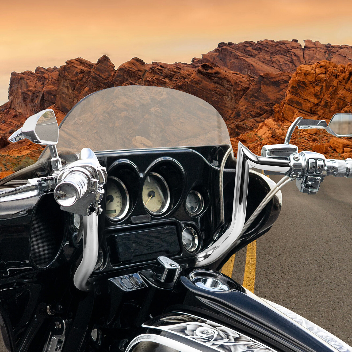 10″ 12″ 14″ Prewired Bars Meathook Apes For Harley Electra Street Glide Special