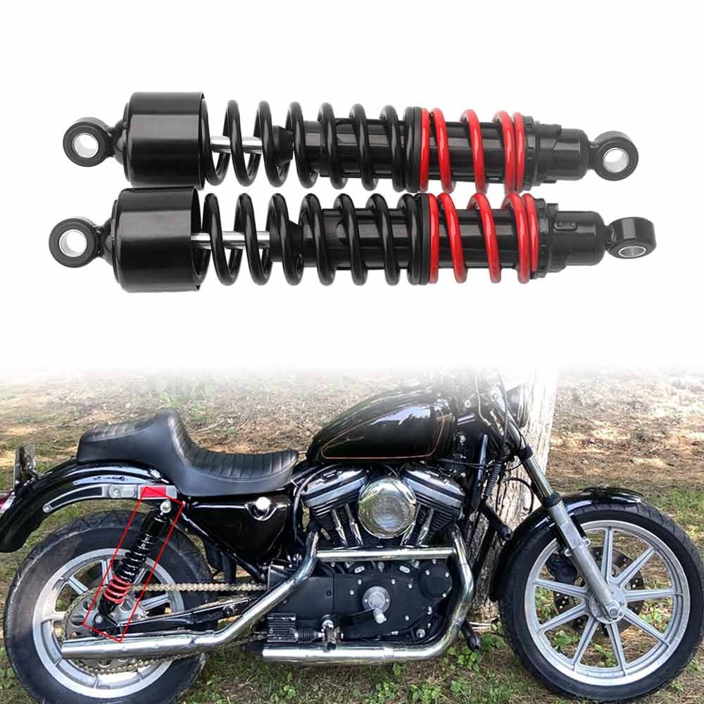 380mm 15″ Rear Air Shock Absorbers Suspension For Harley Sportster XLH1200 1988