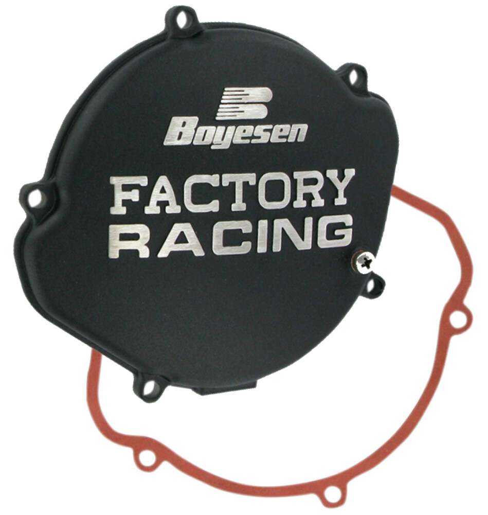 Boyesen Black Factory Clutch Cover for 1987-1999 Honda CR125R (CC-01B)