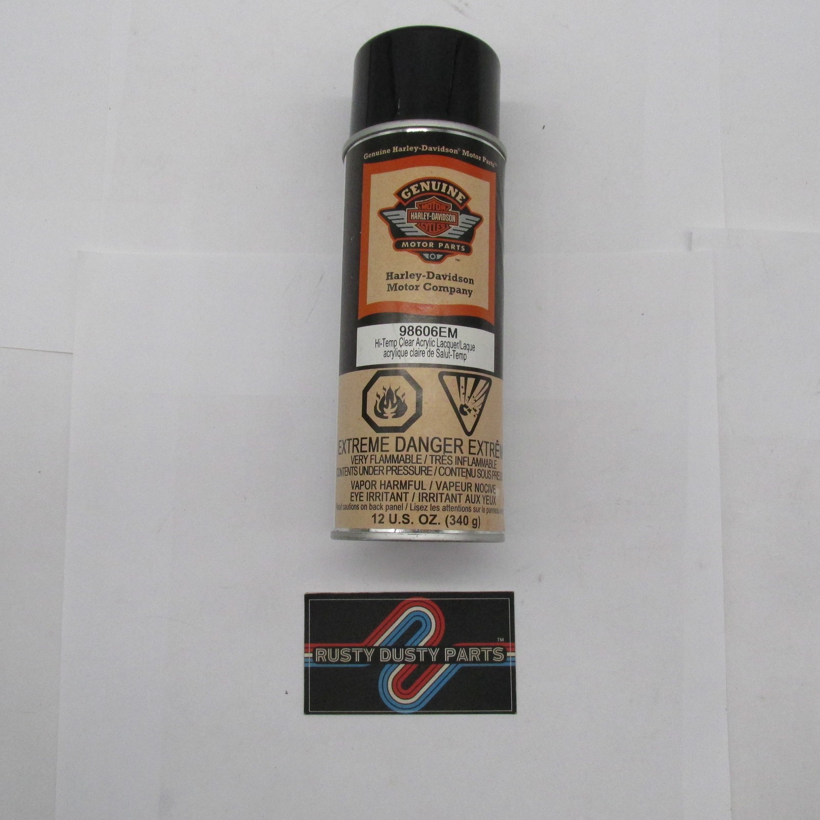 Harley Davidson Genuine NOS Hi-Temp Clear Acrylic Lacquer Paint 98606EM