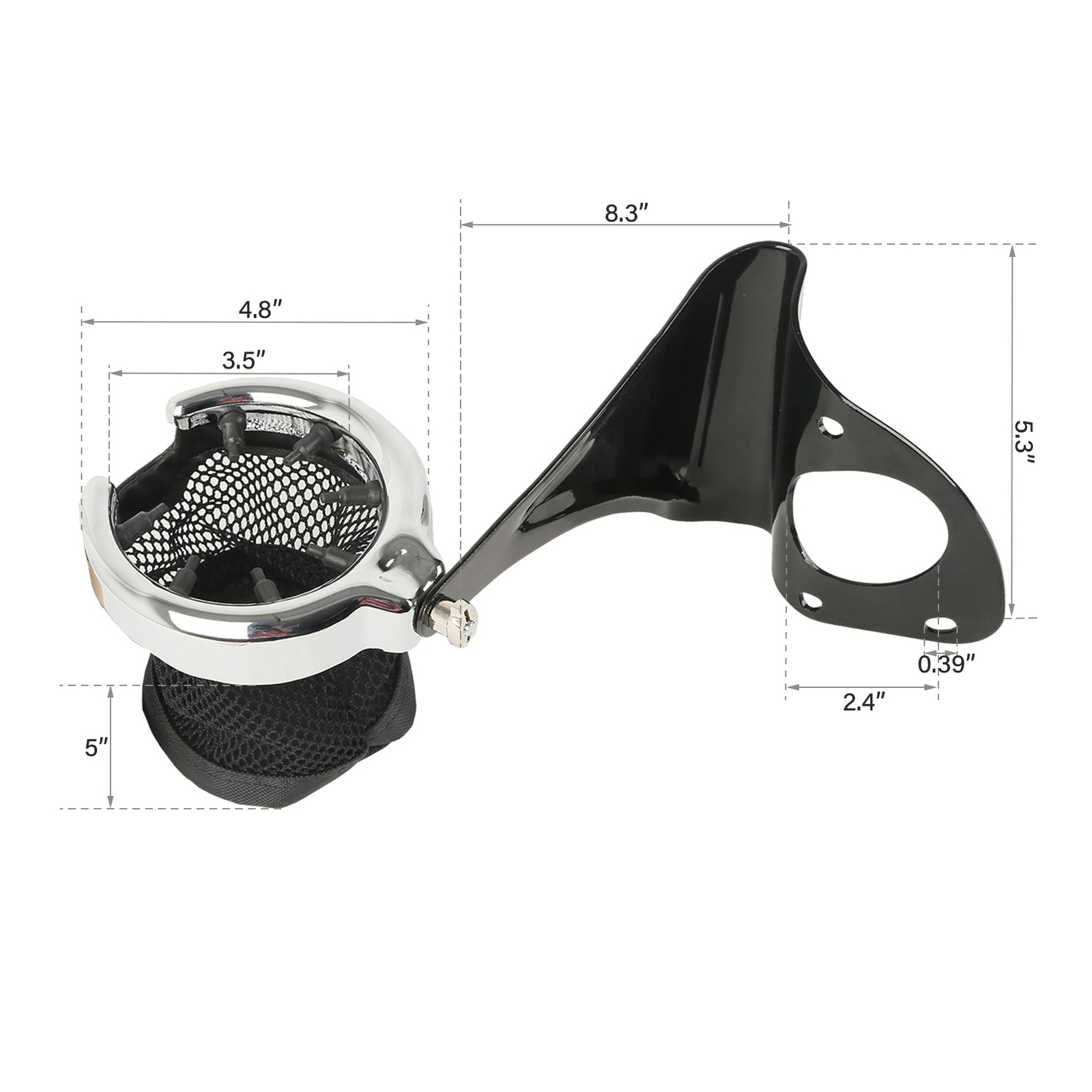 Rear Drink Cup Holder Passenger For Harley Touring Electra Street Glide 14-Up 22