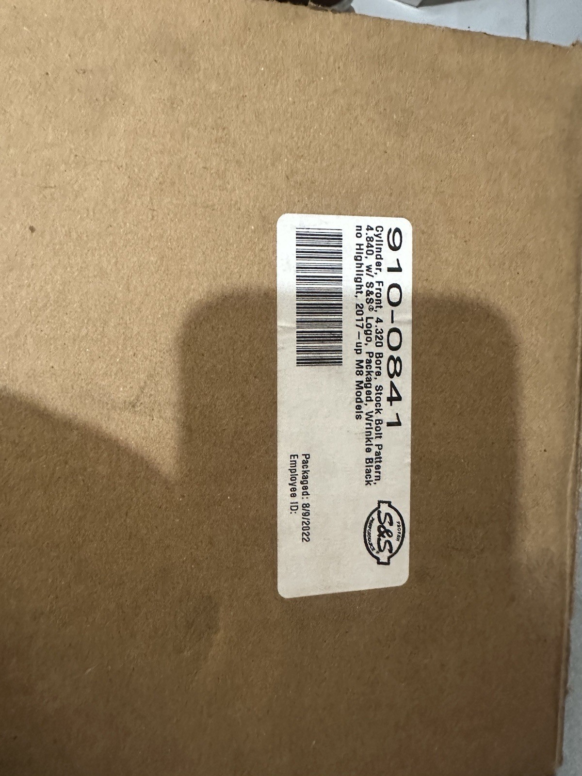 S&S 4.320 Cylinders Non Highlighted Bore Cylinder