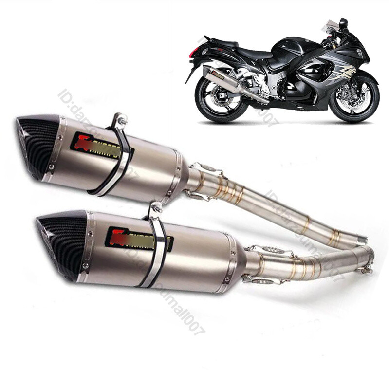 For Suzuki Hayabusa GSX1300R 2008-2020 Slip-on Exhaust System Pipe 51mm Mufflers