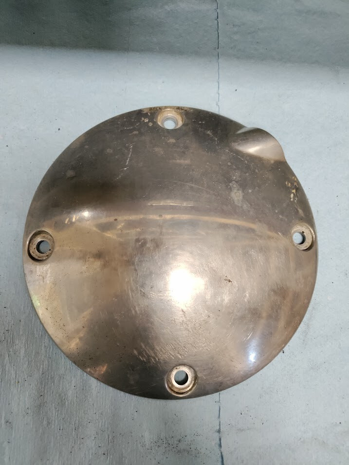 OEM HARLEY SPORTSTER POLISHED SILVER CLUTCH INSPECTION DERBY COVER 34742-94A