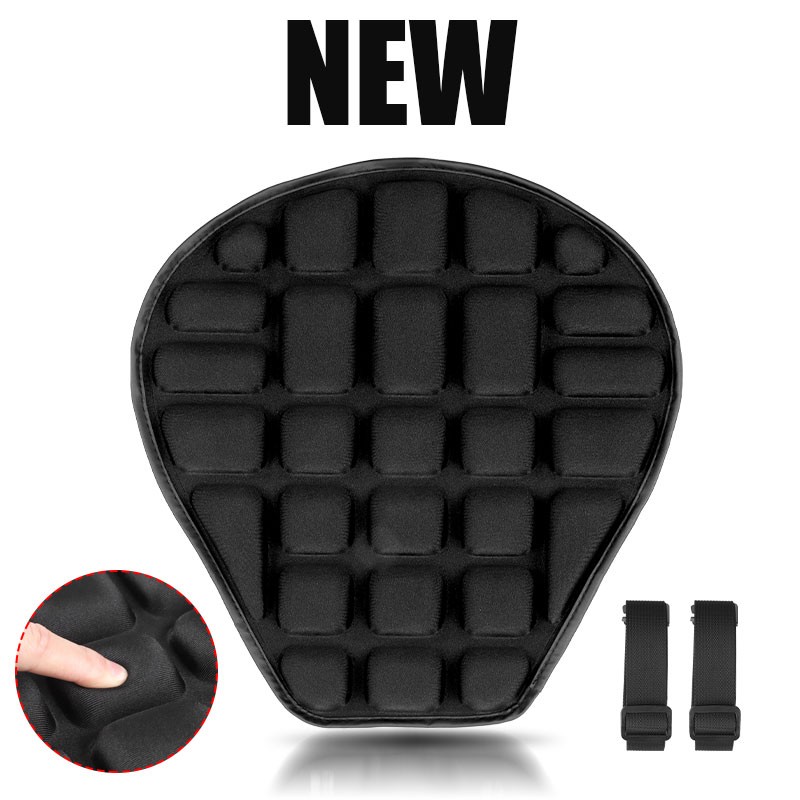 3D 1x Motorcycle Seat Cushion Pressure Relief Pad For Cruiser Touring Saddle USA