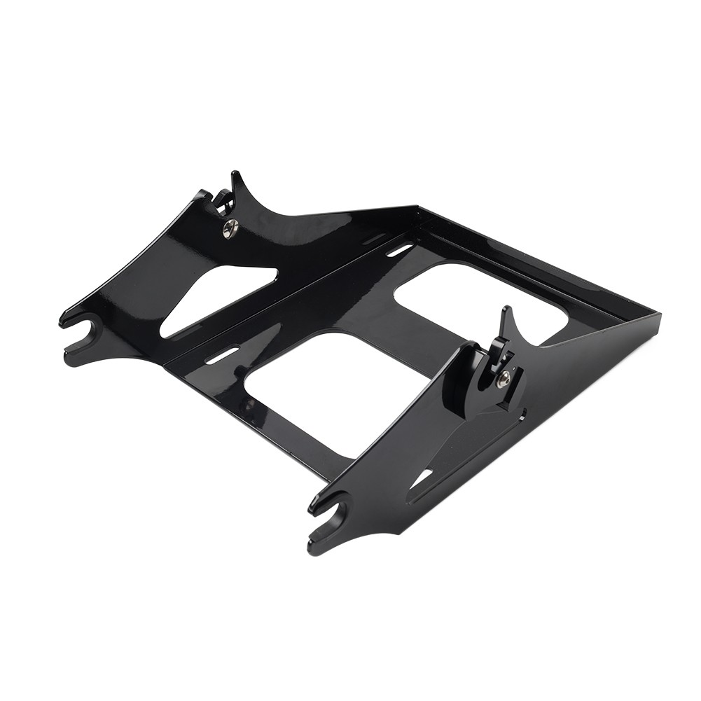 Two-up Tour Pack Pak Trunk Mount Rack Bracket For Harley Road King 14-24 Black