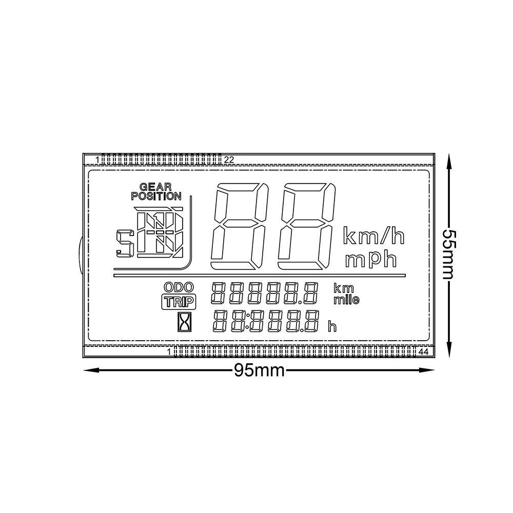Display for Honda TRX450ES Automatic Shift Digital Speedometer