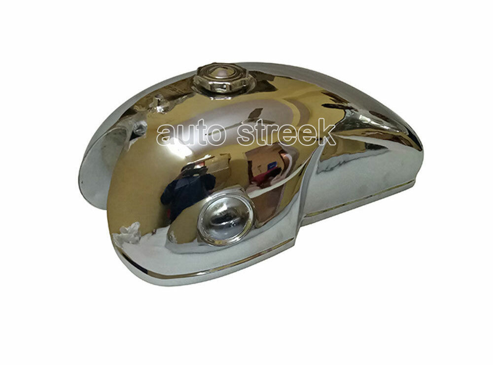 Benelli Mojave Yamaha Cafe Racer 360 260 Chromed Fuel Petrol Tank & Cap + 2 Taps