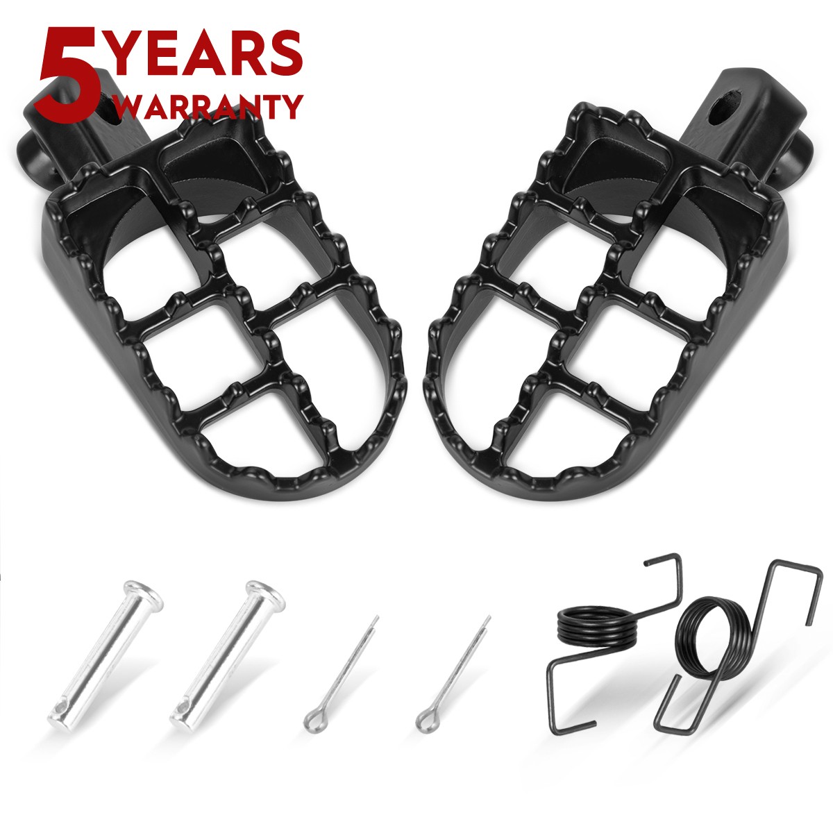 Nice CNC Foot Pegs Footrest Pedal Anodized For Honda CR250R CR125R CRF250R Black