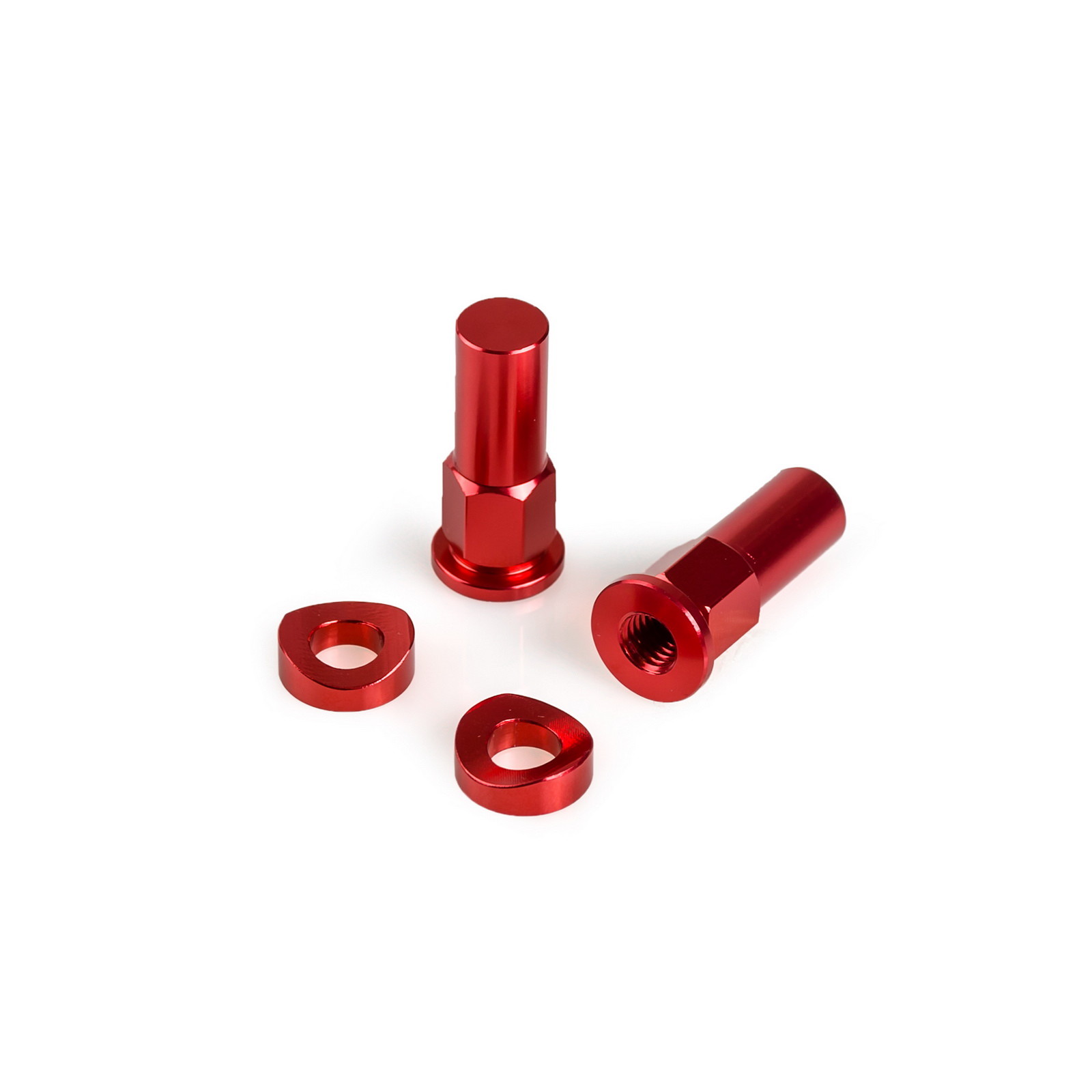 1Pair CNC Anodized Rim Lock Nuts & Tire Valve Stem Caps Universal For KTM Suzuki