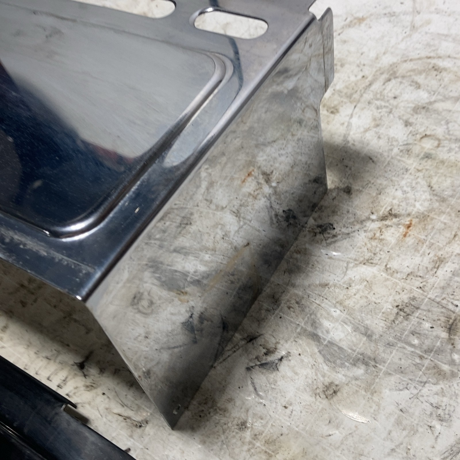 Harley 91-95 Dyna 82-99 XL Sportster OEM Chrome Battery Side and Black Top Cover