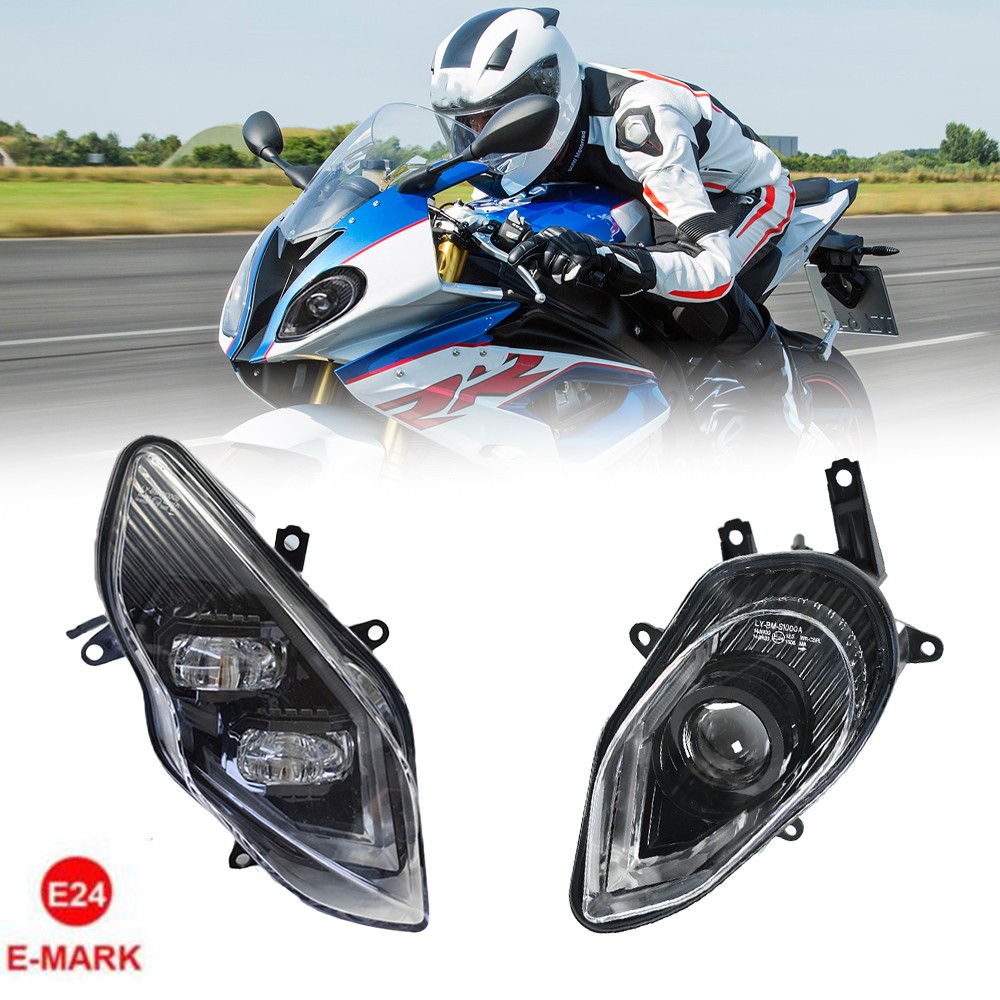 Pair LED Headlight with Hi/Lo For BMW S1000RR 2015 2016 2017 2018 S 1000 RR