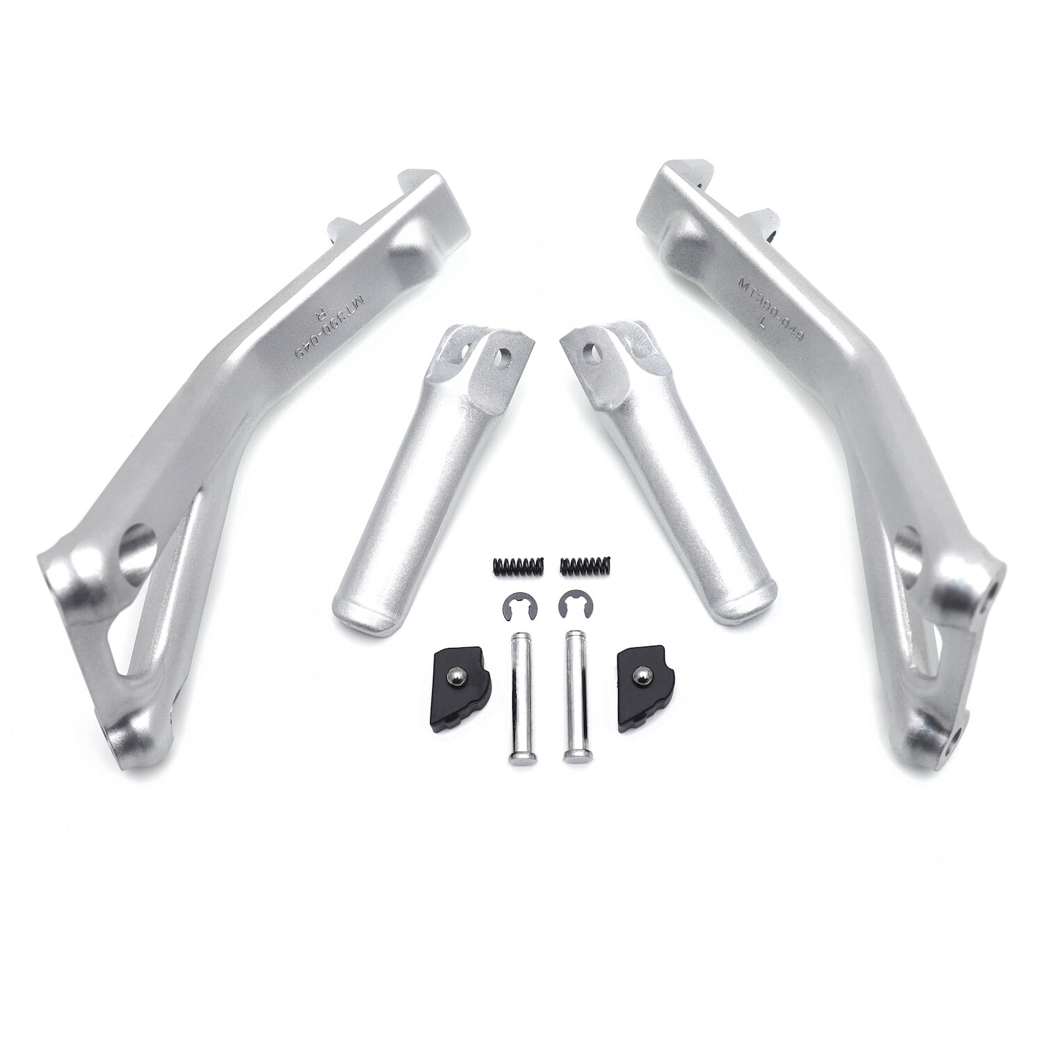 Silver Rear Passenger FootPeg Bracket Pedal For 2018-2020 Ducati Panigale V4/S